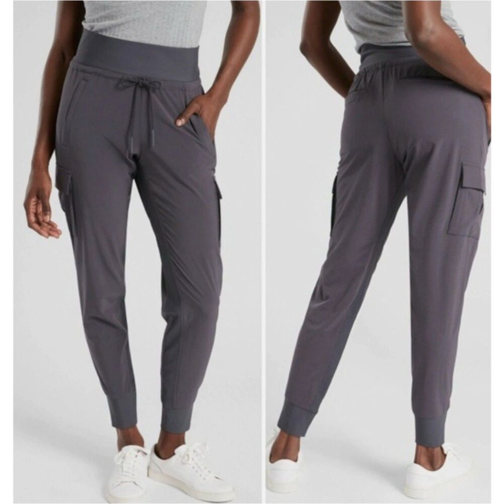 Athleta Gray Sutton Cargo Jogger Pants Women’s 4 Style 405713